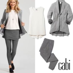 Cabi Drop Off Gray Stripe Jacket